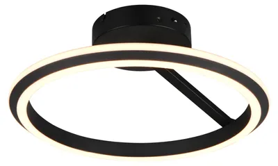 Produktbild von TRIO 635510132 AMADOR Deckenleuchte D450mm SMD LED 34W/4000lm 2300+3000+4000K schwarz, Schalterdimmer