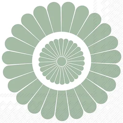 Produktbild von Servietten 33x33 cm - FLEUR (V&B) green