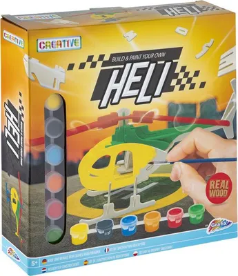 Produktbild von Grafix Holzgebäude Malerei Paket Hubschrauber