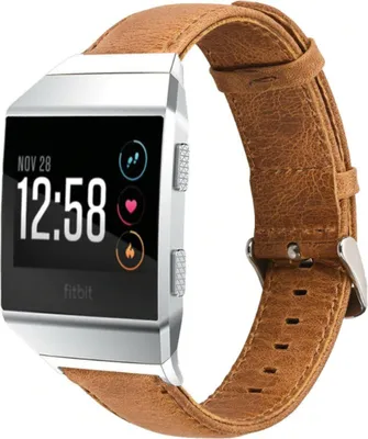 Produktbild von Strap-it® Fitbit Ionic Lederarmband (Braun)
