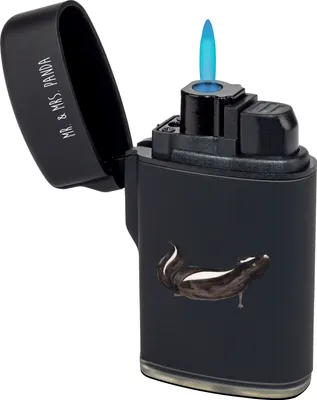Produktbild von Mr. & Mrs. Panda anzünder Stinktier Yoga - Schwarz - Geschenk, Feuerzeug, sturmfeuerzeug, Skunk, gas, zigarettenanzünder, Namaste, Feuerzeuge, Wildtier, Liebe