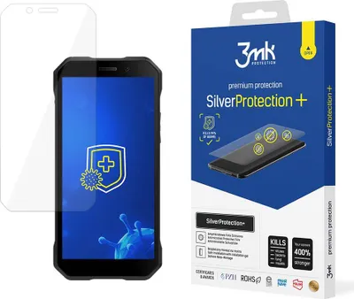 Produktbild von 3mk Display Antimikrobielle Schutzfolie SilverProtection+ für Doogee S61 0,21mm Self-Heal