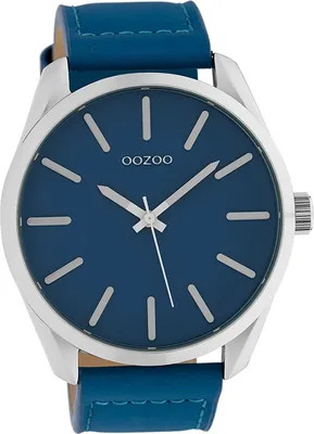 Obrázok produktu pre Oozoo kožené dámske a pánske analógové quartzové hodinky s náramkom modré Hodinky D2UOC10321
