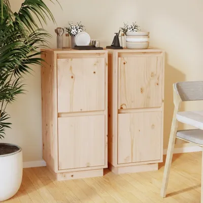 Obrázek produktu pro vidaXL Příborníky 2 ks 31,5x34x75 cm borovicový masiv