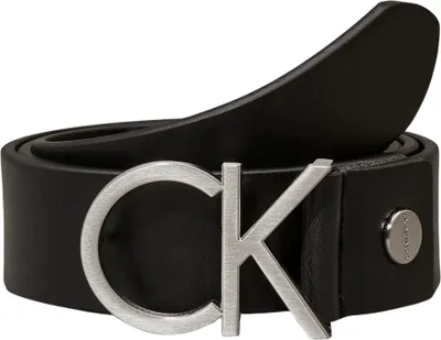 Produktbild von Calvin Klein Damen Gürtel Ck Logo Belt Ledergürtel, Schwarz (Black), 95 cm