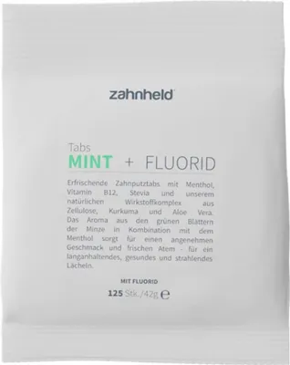 Immagine prodotto di Tabs per spazzolino da denti - Menta B12 con fluoro 125 pz.