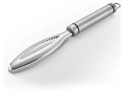 Produktbild von Fischschuppen-Reinigungsbürste, hochwirksamer, multifunktionaler Fischschuppenentferner aus Edelstahl, ergonomischer Fischschuppenentferner für die Küche