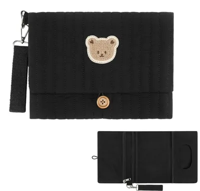 Image de Sac à langer avec ours brodé