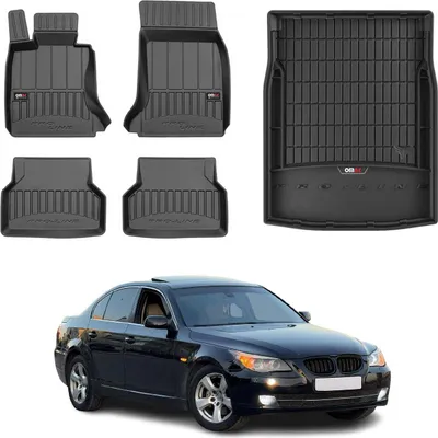 Image de OMAC Kit Tapis de sol et coffre pour BMW Série 5 E60 M5 2003-2010 Premium Noir
