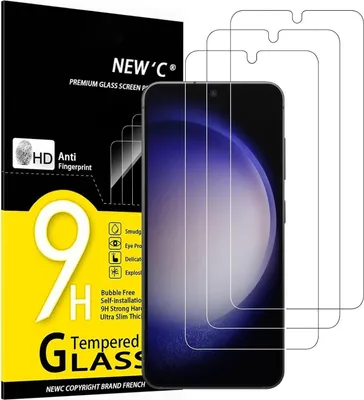 Produktbild von Panzer Schutz Glas Samsung Galaxy S23 3er Pack Transparent 9H Härte