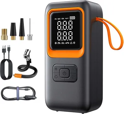 Produktbild von INF Tragbare Auto Reifen Inflator Luftpumpe - 2-in-1 Akku Luftkompressor