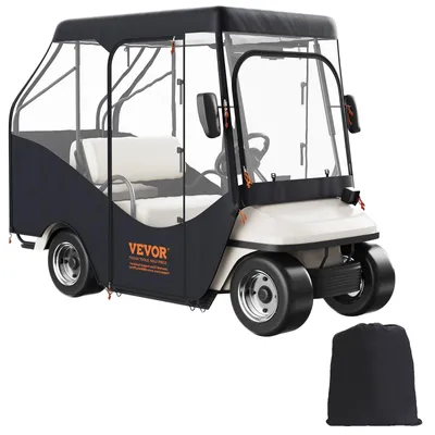 Immagine prodotto di VEVOR Copertura trasparente per carrello da golf Copertura per carrello da golf per 4 persone 152 x 110 cm, poliestere 420D Copertura impermeabile, portatile, mobile, per carrelli da golf Adatta ai carrelli da golf EZGO TXT