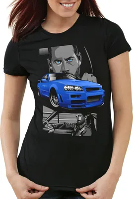 Produktbild von style3 Furious Champion Damen T-Shirt brian o’conner autorennen, Größe:L