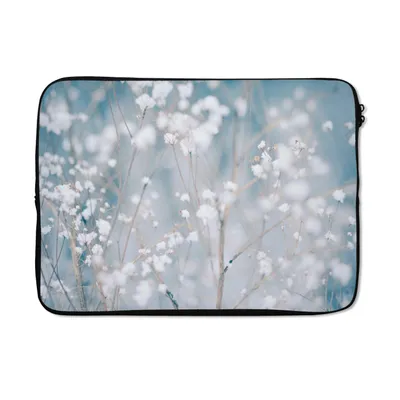 Produktbild von MuchoWow® Laptop Hülle 14 ZollÄste - Schnee - Winter - Natur - Botanisch Laptoptasche - Laptoptasche - Stoßsicher - Schutzhaube