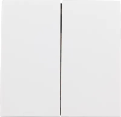 Produktbild von Serien-Schalter McPower "Shallow", 2-fach, 250V/10A, UP, Klemmanschluss, weiß, matt