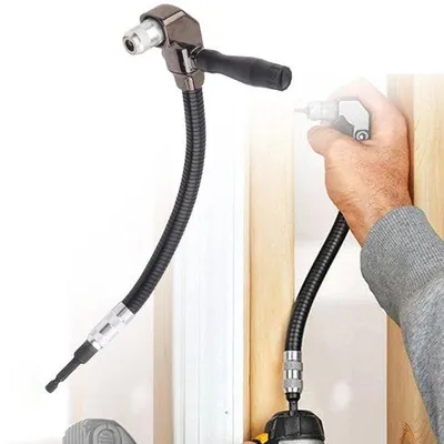 Productafbeelding van Magnetische bithouder - Flexibele bithouder - Bithouder - Universele bithouder - Hoekstuk voor bitverlenging - Bitverlenger - Flexibele boor-bithouder - Accessoires voor boormachines - Bithouder - Flexibele bithouder - Geschikt voor elektrische hoekboormachines