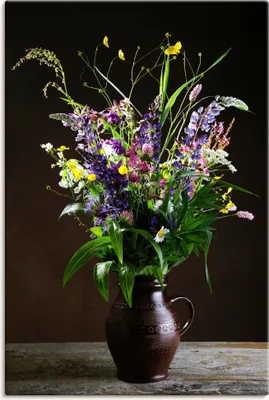 Produktbild von ARTland Leinwandbild Blumenstrauß Größe: 40x60 cm