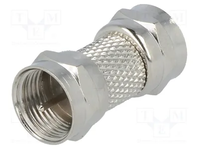 Immagine prodotto di 1 connettore per cavi, tipo F, connettore F, connettori diritti su entrambi i lati