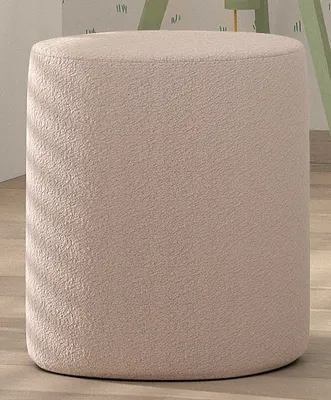 Produktbild von VIPACK - Polsterhocker MOON in Rund, 41,5 cm hoch, Bezug trendiger Boucle Stoff in Rosa
