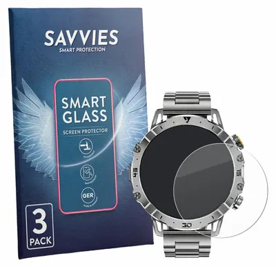 Produktbild von 3x Savvies Schutzglas Folie für LIGE EF18 1.7" 9H Panzer Schutzfolie Glas Displayschutz klar transparent