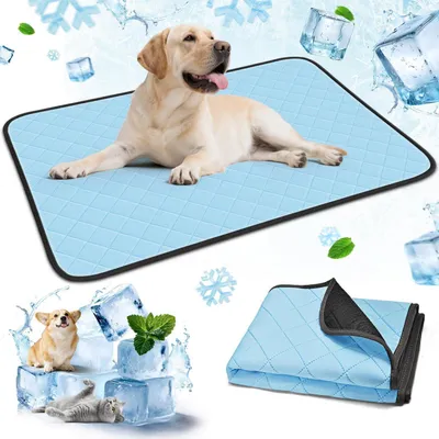 Image de Tapis rafraîchissant pour chiens et chats, imperméable, lavable, antidérapant, 90 x 60 cm
