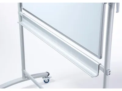 Image de Dahle Whiteboard Basic 100 x 150 cm mobile, laqué blanc des deux côtés