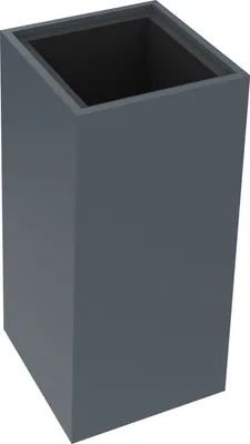 Produktbild von Pflanzgefäß 1er hoch B380xT380H800mm Lavagrau
