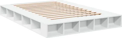 Obrázek produktu pro Rám postele bílý 160 x 200 cm kompozitní dřevo