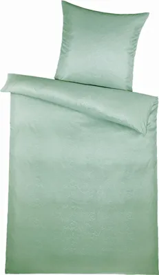 Produktbild von Mikrofaser Bettwäsche 135x200 cm aus 100% Polyester - Floral Grün