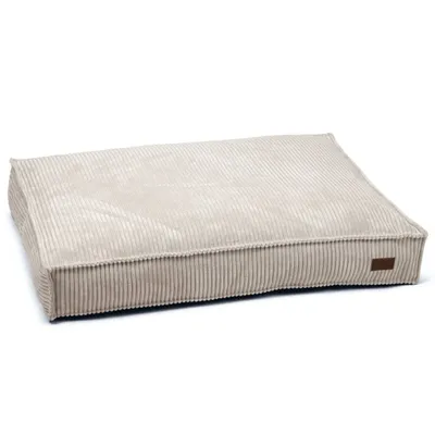 Produktbild von Designed by Lotte Hundekissen Gerippt 100x70x15 cm Hellgrau