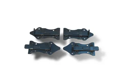 Produktbild von 4 Stück, Türriegel Torriegel Schubriegel Torschieber Bolzenriegel Schwarz Antik, Länge 80mm