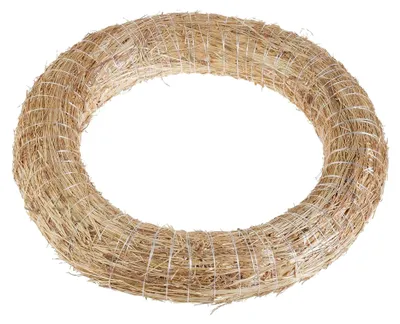 Produktbild von Gebundener Strohkranz mit 30 cm Durchmesser für Bastelarbeiten und Dekoration