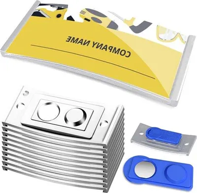 Obrázok produktu pre Magnetické menovky, priehľadné, 75 x 32 mm, 10 ks