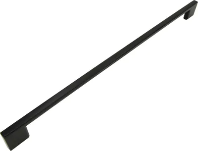 Produktbild von Mattschwarzer Möbelgriff 320 mm aus Aluminium - eleganter und funktionaler Schrankbeschlag für moderne und klassische Einrichtungen.