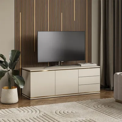 Obrázek produktu pro Nízký nábytek pod televizi Vicco Linette Kašmír 135 x 48.6 cm se 2 dvířky a 3 zásuvkami, Model 57963