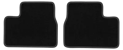Produktbild von Velours-Fußmatten Hinten für BMW 3 E30 1982-1994 (Limousine/Kombi) – 2-tlg, Schwarz, passgenau – Wielganizator LUX