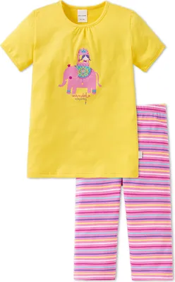 Produktbild von Schiesser Mädchen kurzer Schlafanzug Gr. 92 Motiv Elefant