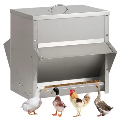 Hühnerfutterautomat 25 kg, verzinkt, wetterfest, für Geflügel