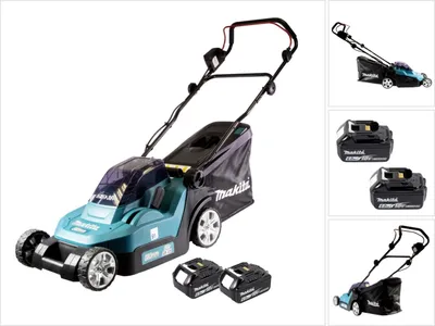 Obrázek produktu pro Akumulátorová sekačka Makita DLM 382 G2 36 V ( 2x 18 V ) 38 cm 40 l + 2x akumulátor 6,0 Ah - bez nabíječky.