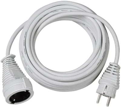 Produktbild von Brennenstuhl Qualitäts-Kunststoff-Verlängerungskabel 10m weiß H05VV-F 3G1,5, 1168460