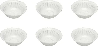 Produktbild von 6er Set Müslischale ITALICA COPPETTA Ø15cm weiß Keramik Virginia Casa