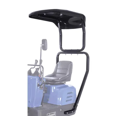 Produktbild von Scheppach Baggerdach für Minibagger EXC815 blau | Schutz vor Witterungseinflüssen | einfache Montage | Maße 1040x720x230 mm, Baggerhöhe mit Dach 207cm