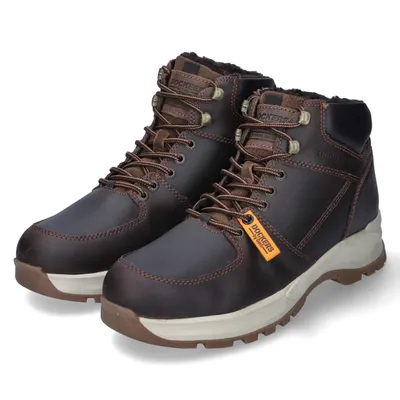 Image de Dockers by Gerli Herren Leder Stiefel gefüttert Dunkelbraun