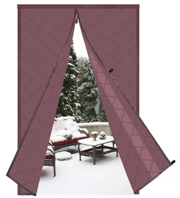 Immagine prodotto di Omgoods - Tenda magnetica isolante per porte - Protezione invernale