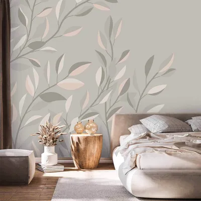 Produktbild von Vlies Fototapete - Climbing Leaves - Second Variant 150x105 cm Blätter b-A-10108-a-b