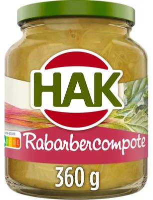Produktbild von Hak Rhabarberkompott 360g – Fruchtiger Rhabarberaufstrich, vielseitig, Kaufland