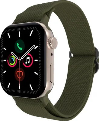 Image de Cazy Bracelet Compatible avec Apple Watch (Urban Textura) – Bracelets de Montre Connectée – Bracelet Universel compatible pour Apple Watch 38/40/41/42 mm - Vert