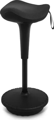 Immagine prodotto di IWMH Sgabello ergonomico per ufficio nero girevole a 360°