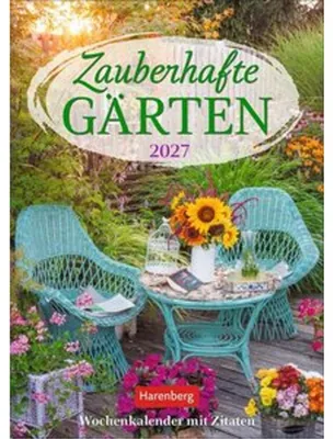 Produktbild von Zauberhafte Gärten Wochenkalender 2027 - mit Zitaten