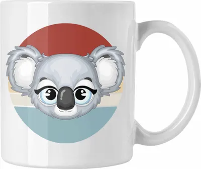 Produktbild von Trendation - Koala Tasse Geschenk Grafik Koala-Liebhaber Australien Süß (Weiß)